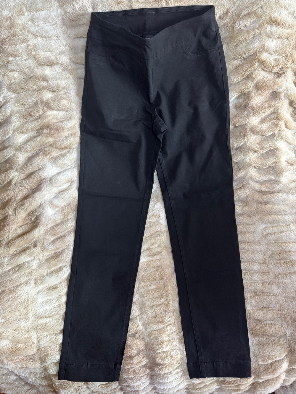 Slim-Sation by Multiples Pull On Black Pants